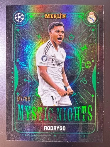 Rodrygo 2024 Topps Merlin Chrome Verde Green /99