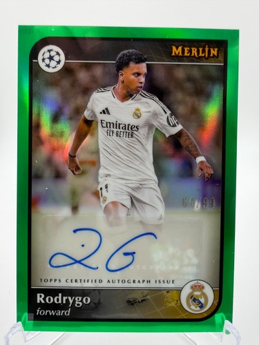 Rodrygo 2024 Topps Merlin Chrome Verde Refractor /99