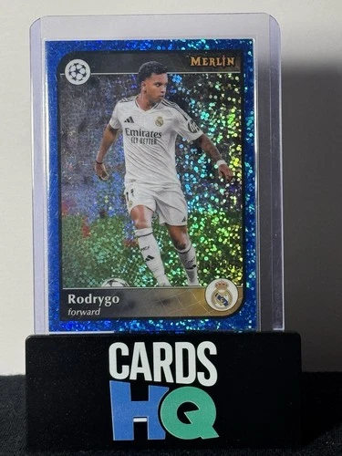 Rodrygo 2024 Topps Merlin UEFA Blue Speckle Refractor /150