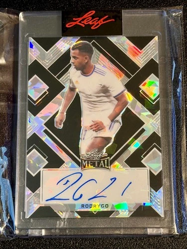 Rodrygo 2022 Leaf Metal Black Cracked Ice /8