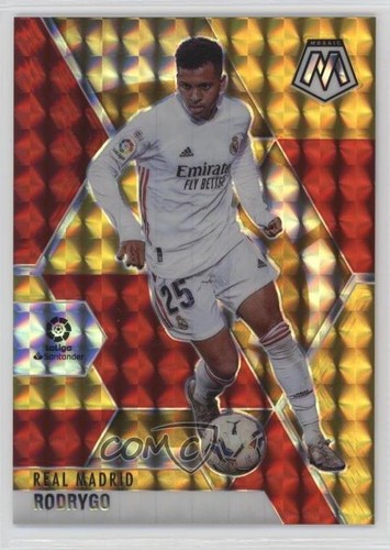 Rodrygo 2020 Panini Mosaic Red & Gold Mosaic Prizm 13/88