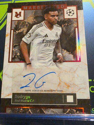 Rodrygo 2024 Topps Museum Collection UEFA UCL Marbelized /25