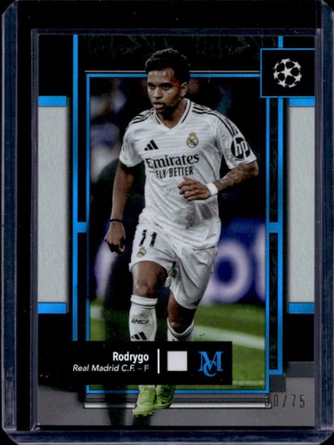 Rodrygo 2024 Topps Museum Zaffiro /75
