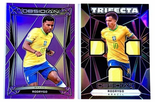 Rodrygo 2024 Panini Obsidian Purple Flood /30