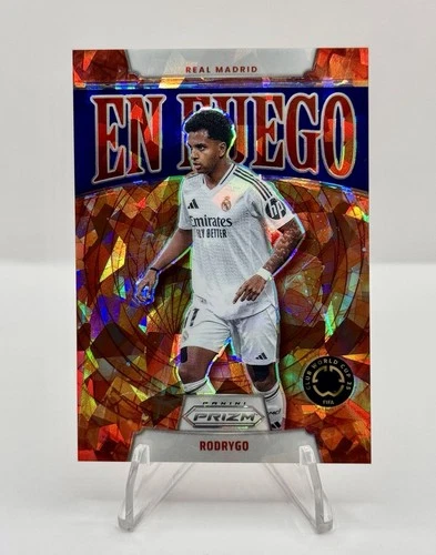Rodrygo 2025 Panini Prizm FIFA Club World Cup Cracked Ice /99