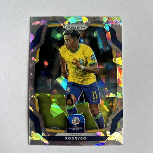 Rodrygo 2024 Panini Prizm Silver Cracked Ice