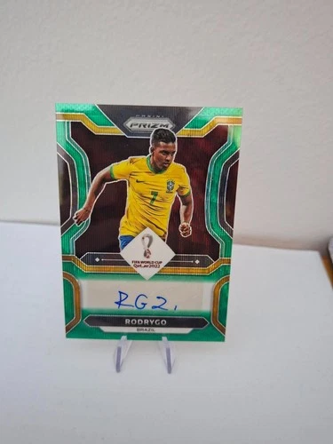 Rodrygo 2022 Panini Prizm World Cup Green Wave #S-RGO