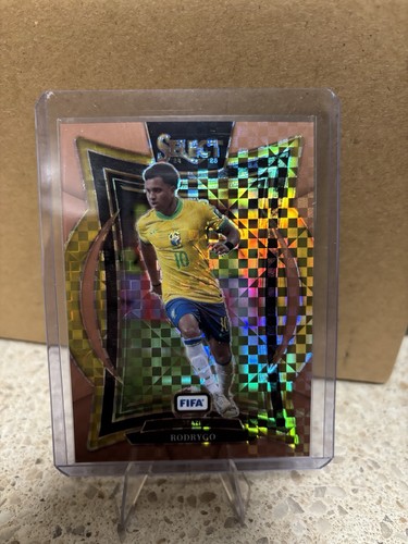 Rodrygo 2024 Panini Select Bronze Checker Prizm /75