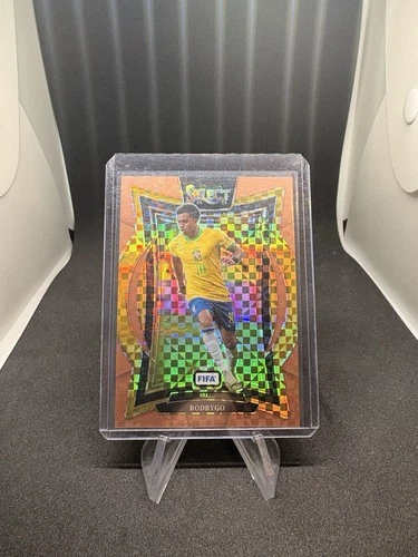 Rodrygo 2024 Panini Select Bronze Checkerboard Prizm /75