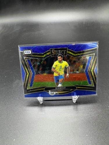 Rodrygo 2024 Panini Select FIFA Blue Lazer Prizm