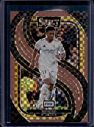 Rodrygo 2024 Panini Select FIFA Bronze Checker /75