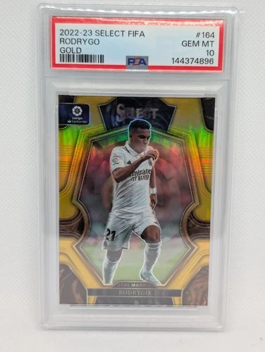 Rodrygo 2023 Panini Select Gold Prizm /10