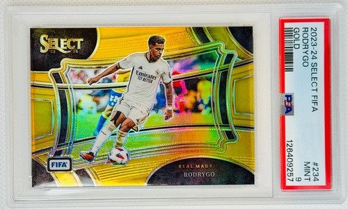 Rodrygo 2023 Panini Select Gold Prizm /10