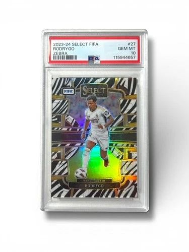 Rodrygo 2023 Panini Select Terrace Zebra Prizm /25