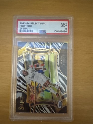 Rodrygo 2024 Panini Select Zebra Prizm /25