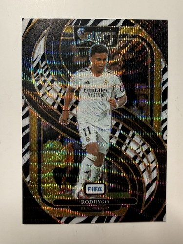 Rodrygo 2024 Panini Select Zebra Prizm