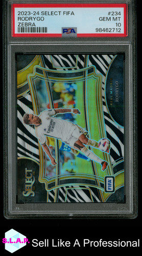 Rodrygo 2023 Panini Seleziona FIFA Zebra Prizm /25