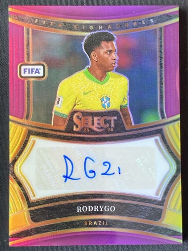 Rodrygo 2024 Panini Seleziona Firme Fifa Viola /49