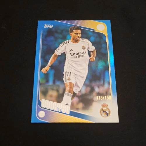 Rodrygo 2025 Topps UCC Flagship Blue Refractor /150
