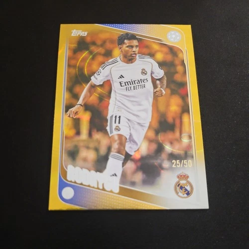 Rodrygo 2026 Topps UCC Flagship Gold Refractor /50