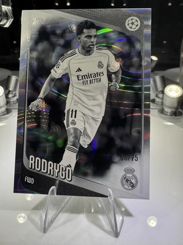 Rodrygo 2025 Topps UCC Flagship Silver Raindrop /75