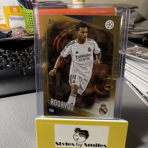 Rodrygo 2026 Topps UEFA Champions League Oro /50