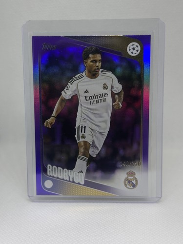 Rodrygo 2025 Topps UEFA Flagship Purple Foil /250
