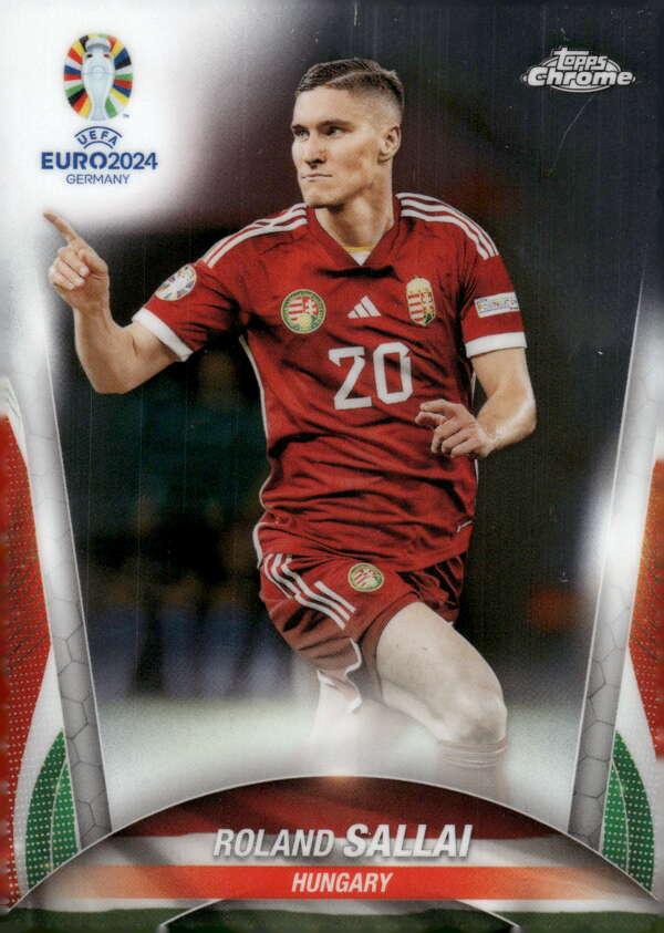 Roland Sallai 2024 Topps Chrome UEFA EURO
