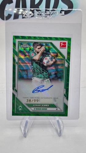 Romano Schmid 2025 Topps Chrome Green Wave /99