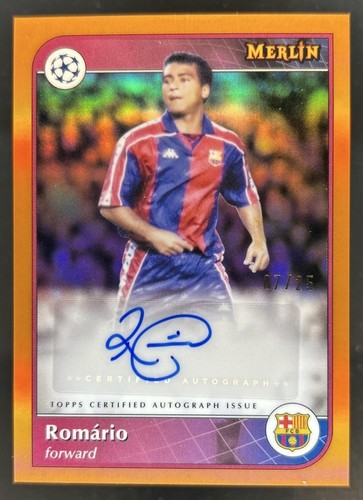 Romario 2024 Topps Merlin Chrome Orange Refractor /25