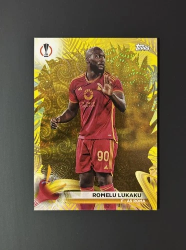 Romelu Lukaku 2023 Topps Brazil Carnaval UEFA Gold /50