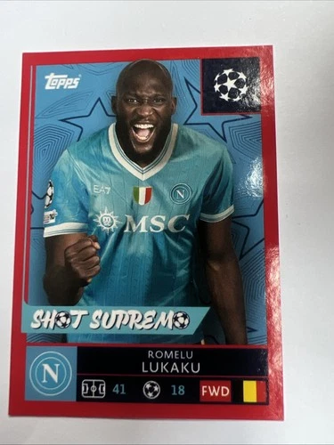 Romelu Lukaku 2026 Topps Champions League Red