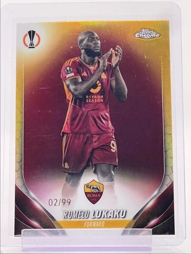Romelu Lukaku 2023 Topps Chrome Color Match /99