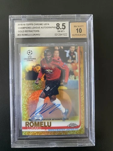 Romelu Lukaku 2018 Topps Chrome Gold /50