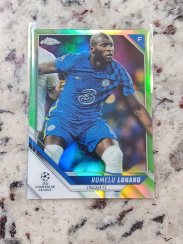 Romelu Lukaku 2021 Topps Chrome Green Refractor /99
