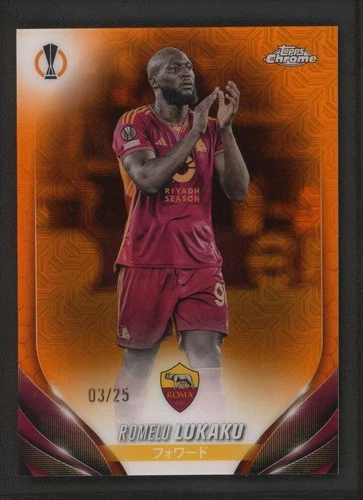 Romelu Lukaku 2024 Topps Chrome Orange /25