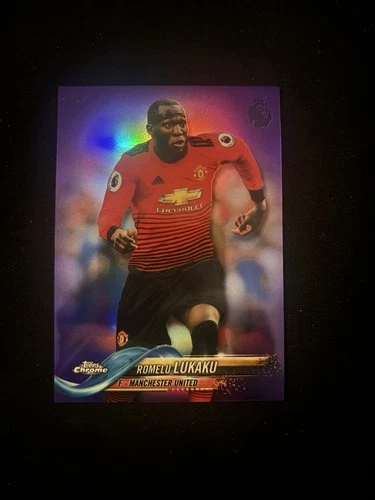 Romelu Lukaku 2018 Topps Chrome Purple Refractor /250