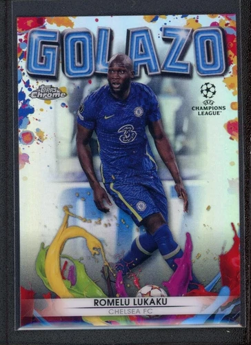 Romelu Lukaku 2022 Topps Chrome Refractor