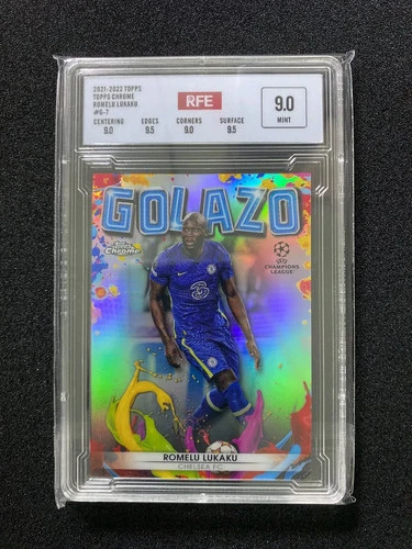 Romelu Lukaku 2021 Topps Chrome Refractor