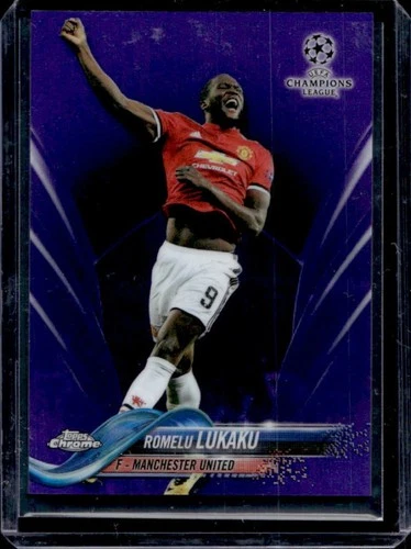 Romelu Lukaku 2017 Topps Chrome UEFA Purple Refractor /250