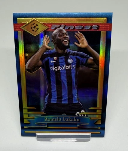 Romelu Lukaku 2022 Topps Finest Blue Refractor /99