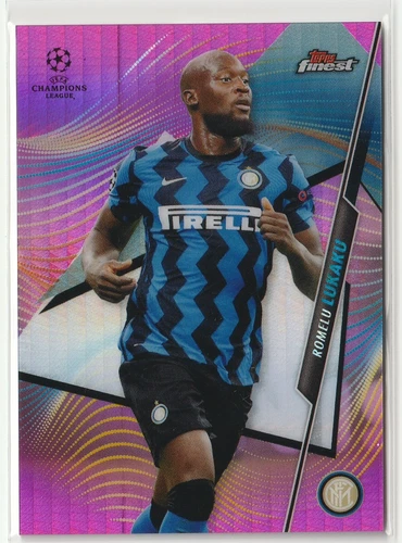 Romelu Lukaku 2020 Topps Finest Pink Refractor /125