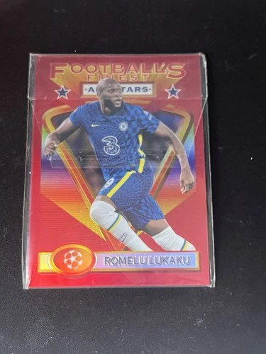 Romelu Lukaku 2021 Topps Finest Red /5