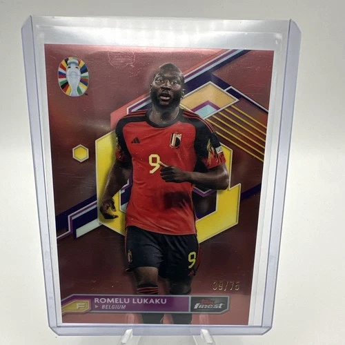 Romelu Lukaku 2023 Topps Finest Rose Gold /75