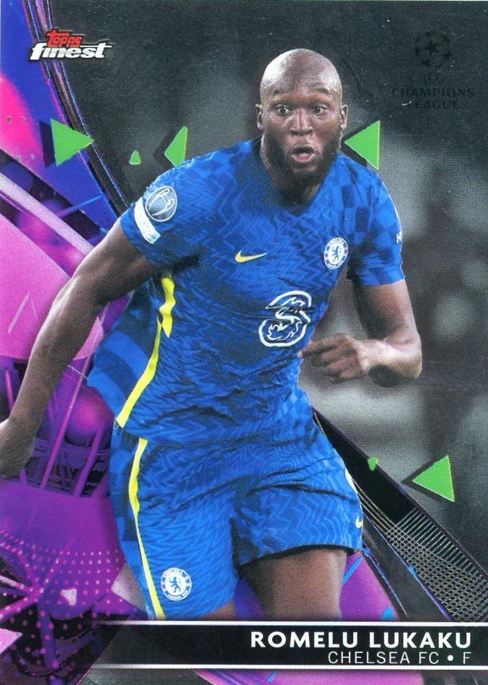 Romelu Lukaku 2021 Topps Finest UEFA 47