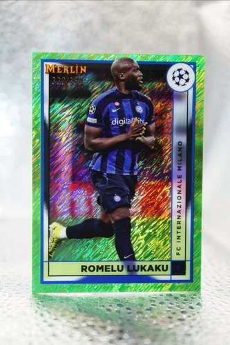 Romelu Lukaku 2022 Topps Merlin Chrome Verde Neon