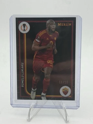 Romelu Lukaku 2023 Topps Merlin UEFA Clubes Competiciones Negro /10
