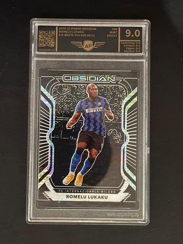 Romelu Lukaku 2020 Panini Obsidian White Pulsar /11