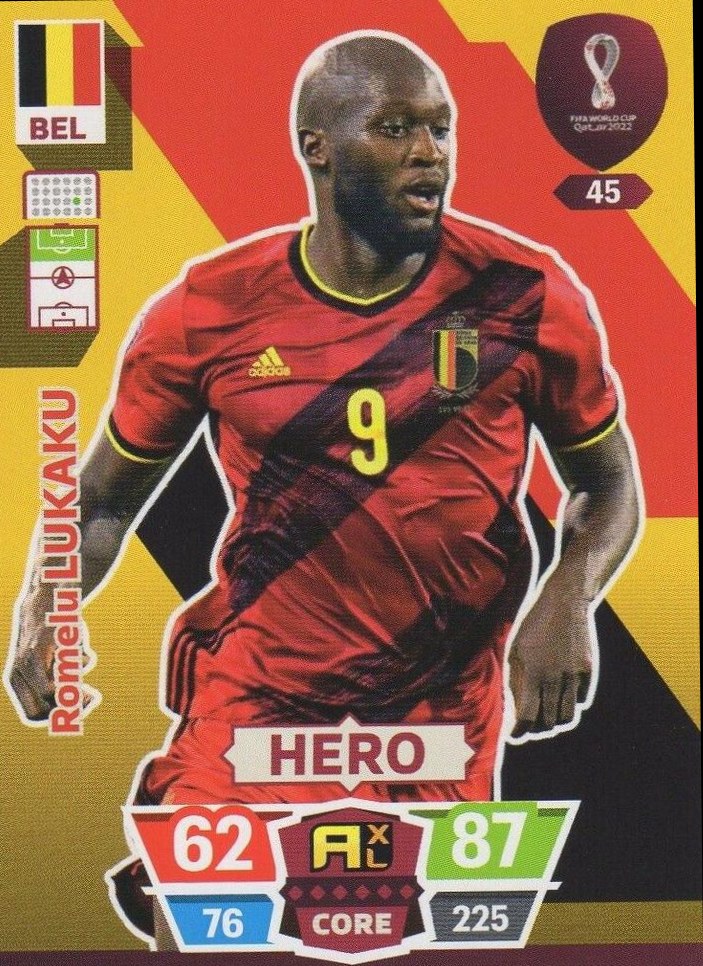 Romelu Lukaku 2022 Panini Adrenalyn XL FIFA World Cup