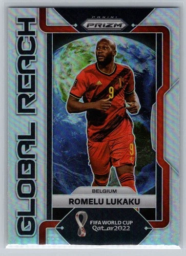 Romelu Lukaku 2022 Panini Prizm FIFA World Cup Silver Prizm